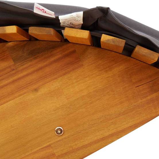 PANGIVO - Transat bois acacia marron 60 x 154 x 74 cm avec coussins, Poids :30.8kg - PANGIVO - Image 8