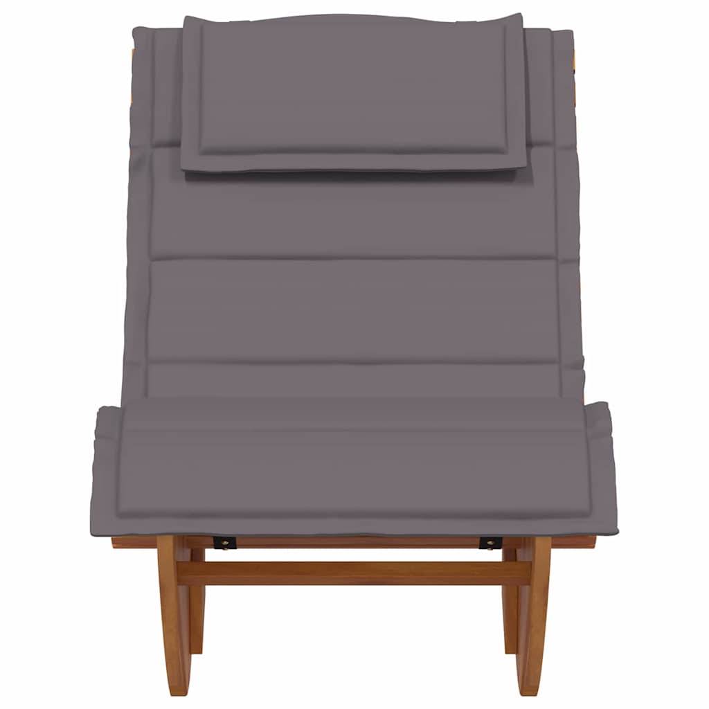 PANGIVO - Transat bois acacia marron 60 x 154 x 74 cm avec coussins, Poids :30.8kg - PANGIVO - Image 5