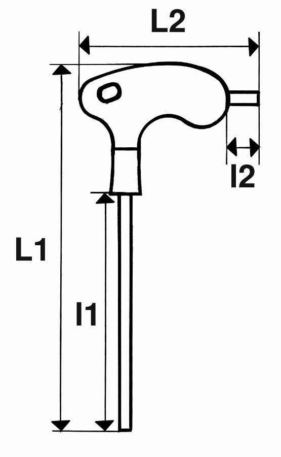 Clé male poignée en t torx t30 SAM - 66PTX30FME - Image 2