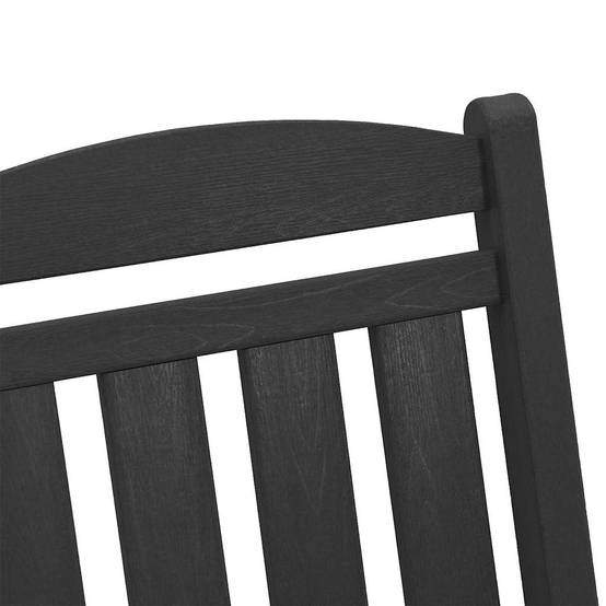 PANGIVO - Chaise Berçante de Jardin Noir 92 x 70 x 108 cm HDPE - PANGIVO - Image 9