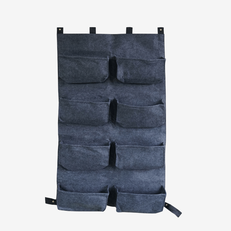 Cerland - Mur végétal 8 sacs gris anthracite en feutre géotextile - 60 x 10 x 100 cm - Image 1