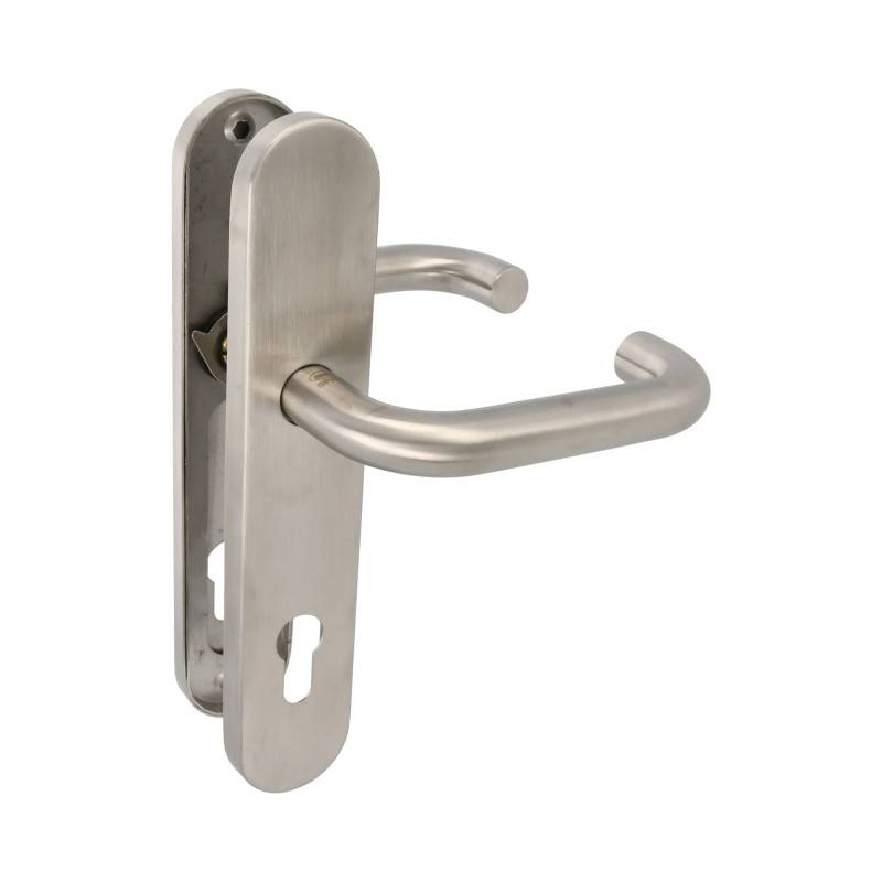 Poignées sur plaque à cylindre  3PXB - 230 x 45 mm - Acier inoxydable AISI 304 - Mat | Amig - Image 5