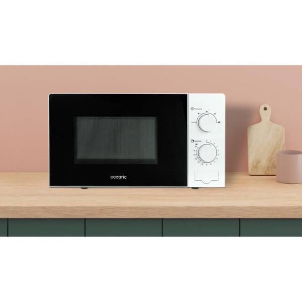 Micro-ondes OCEANIC MO20W11 Blanc 45,4 x H26,1 x P32,6 cm - 20L - Image 3
