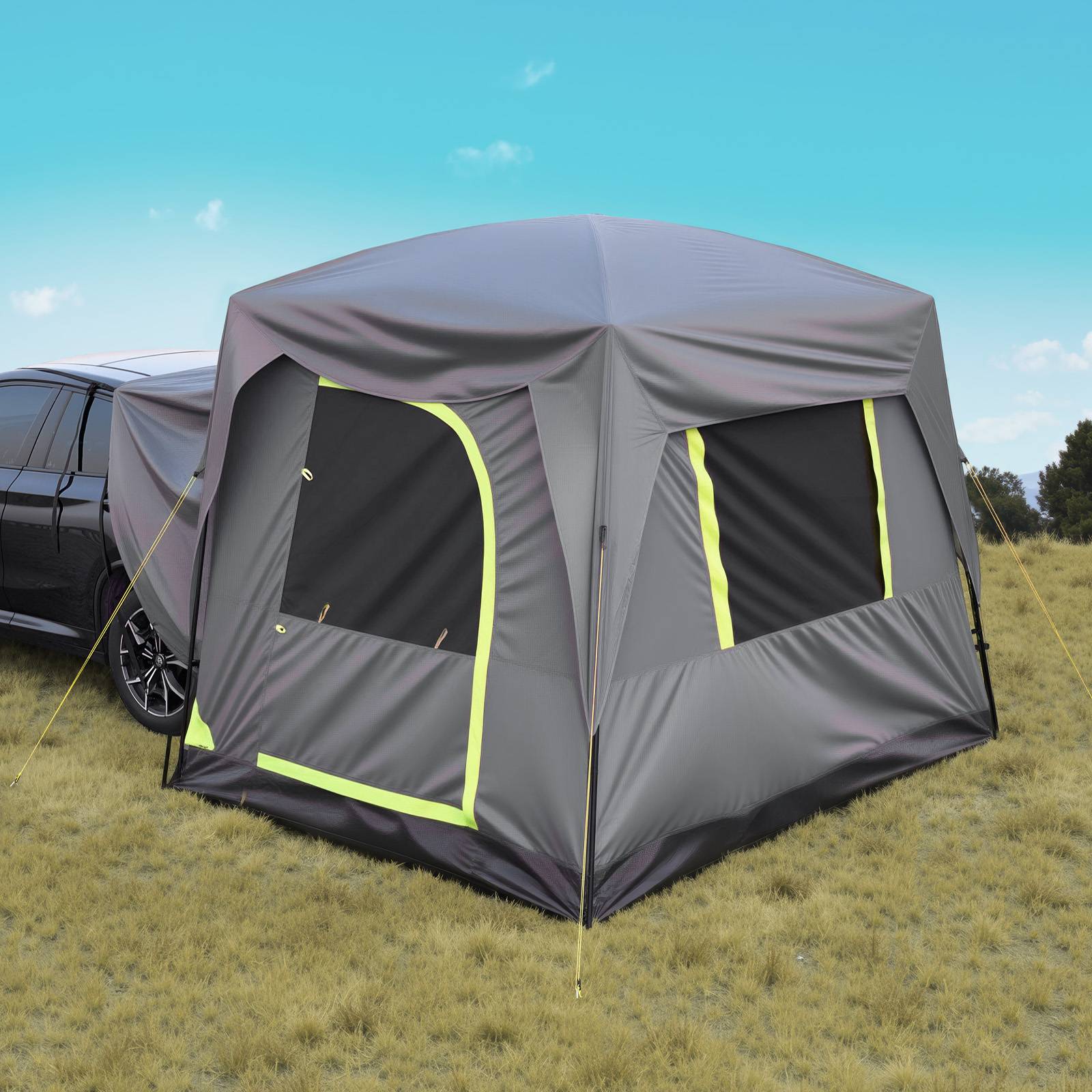 VEVOR Tente hayon SUV 2480x3080 mm, imperméable, double couche, 5-8 pers. Sac rangement. - Image 8