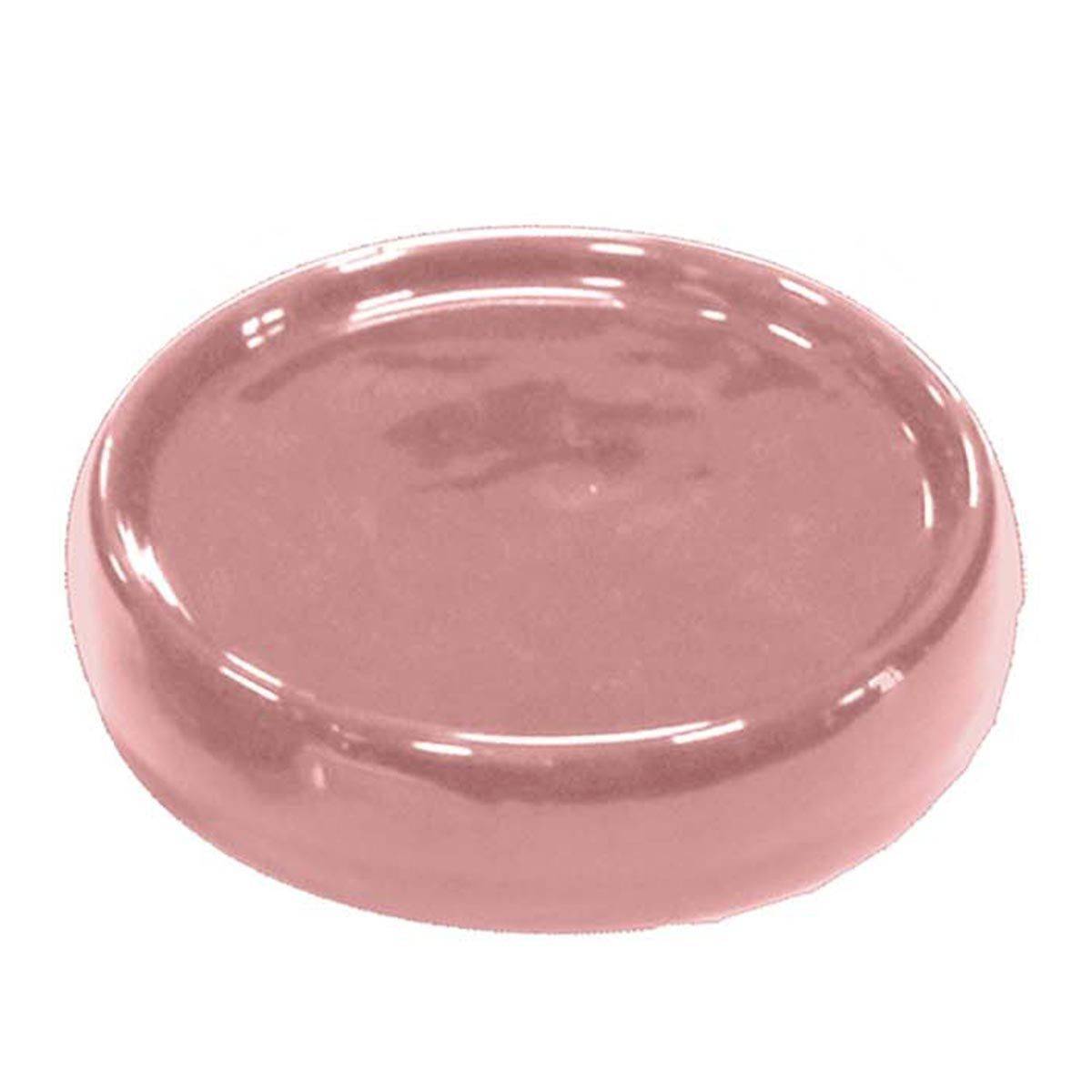 Porte Savon en Céramique "Bullea" 10cm Rose Poudré - Image 1