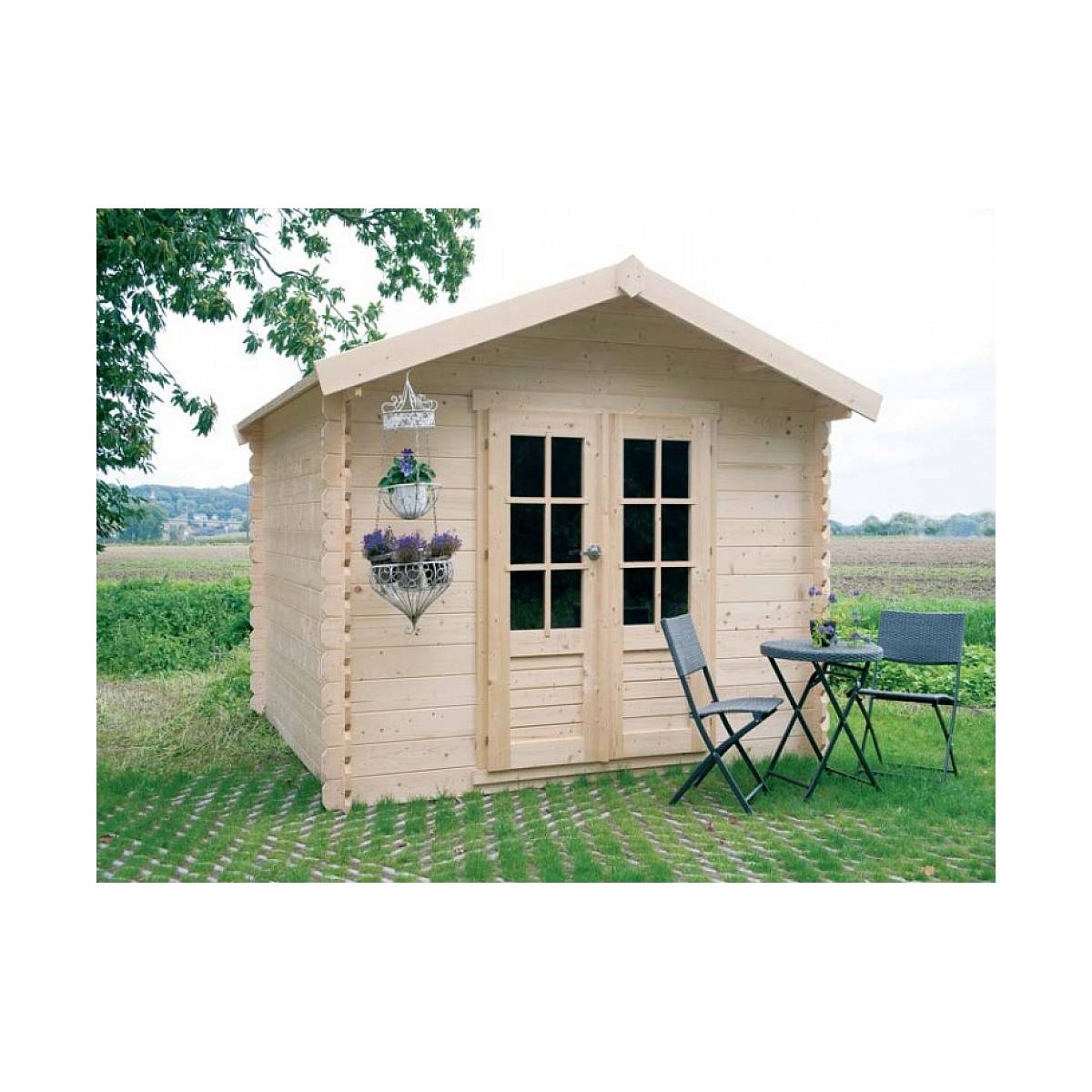 Maisonnette de Jardin Gera en Bois Solide - Abri Idéal pour Outils et Détente - Image 1