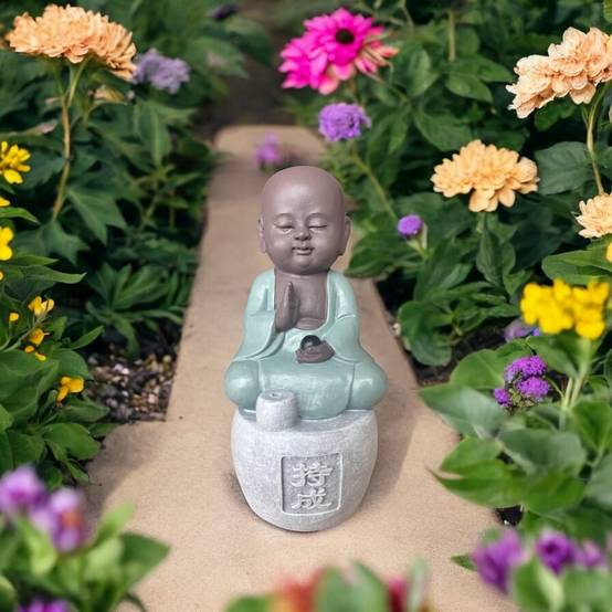Zen Light - Statue Bonze Porte-Encens Persévérance - Bouddha Mythique-Fabrication Artisanale -Déco FengShui-Idée Cadeau-H14cm–Zen'Light - Image 1