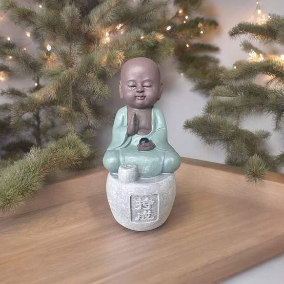 Zen Light - Statue Bonze Porte-Encens Persévérance - Bouddha Mythique-Fabrication Artisanale -Déco FengShui-Idée Cadeau-H14cm–Zen'Light - Image 9