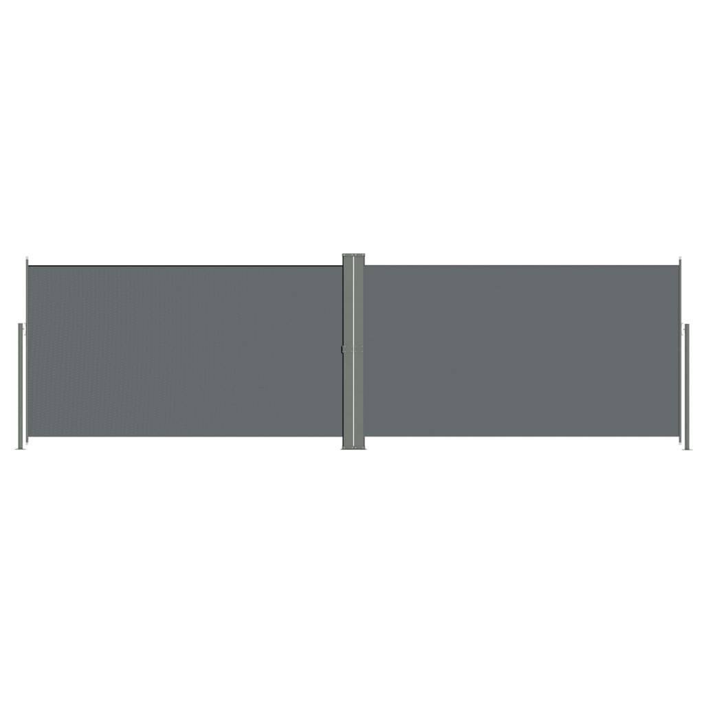 Helloshop26 - Auvent paravent store brise-vue latéral rétractable de patio jardin terrasse balcon protection visuelle écran 180 x 600 cm anthracite - Image 1