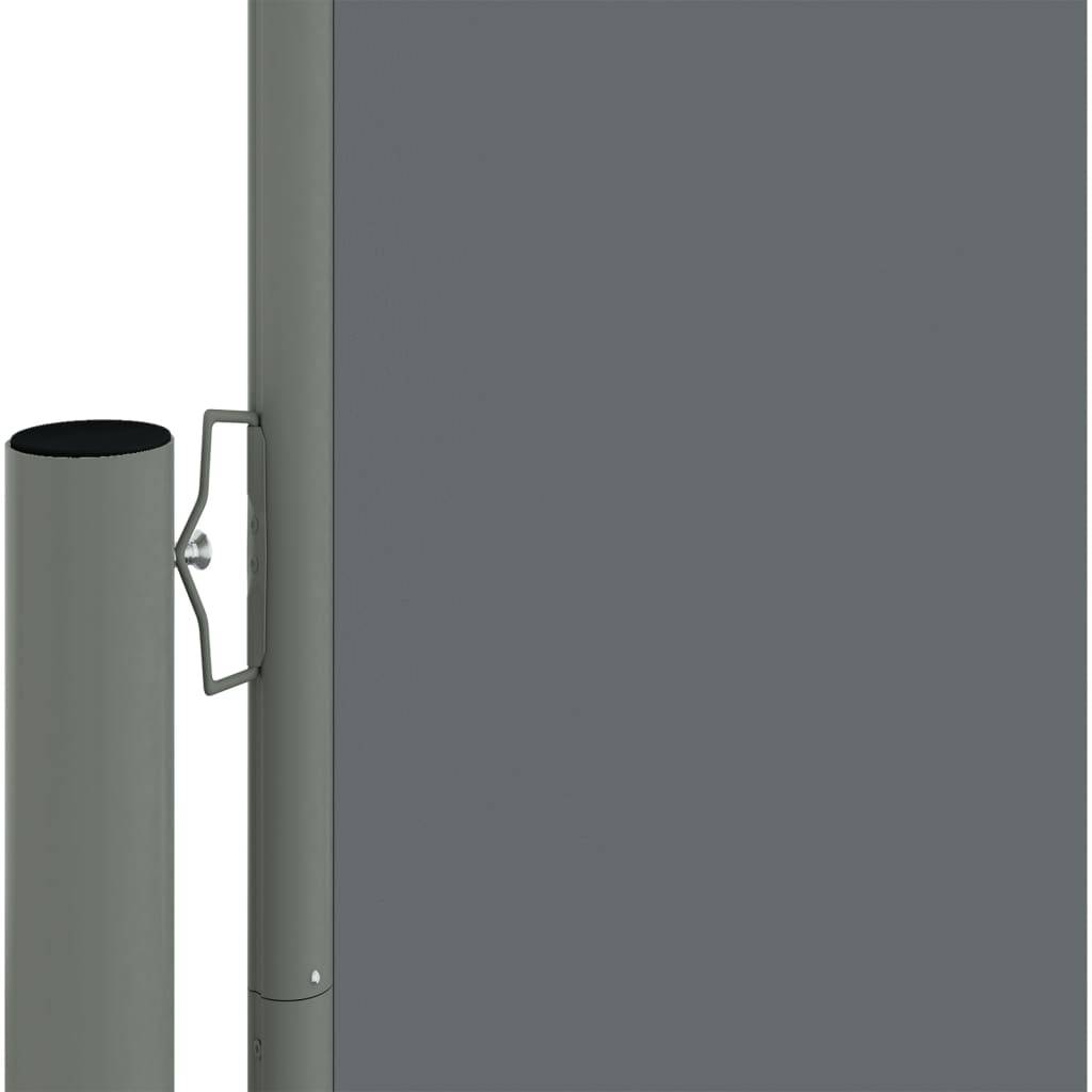 Helloshop26 - Auvent paravent store brise-vue latéral rétractable de patio jardin terrasse balcon protection visuelle écran 180 x 600 cm anthracite - Image 2