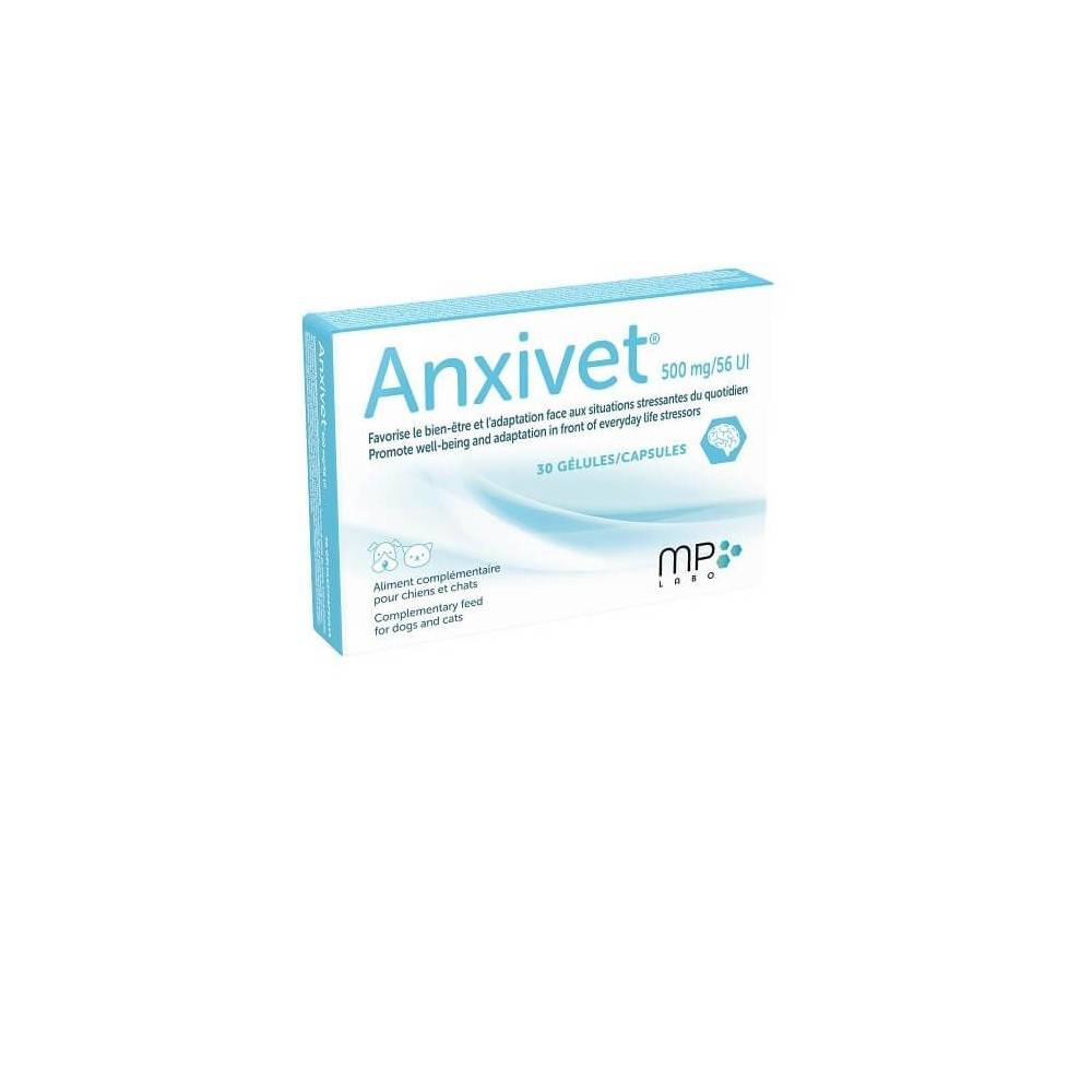 ANXIVET 500 MG/56UI CHIEN ET CHAT - MP LABO 30 gelules
