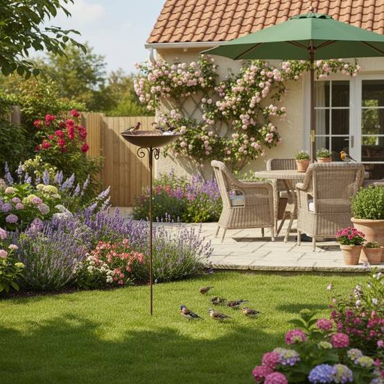 La Grande Prairie - Mangeoire oiseaux acier 25x110cm - Image 2