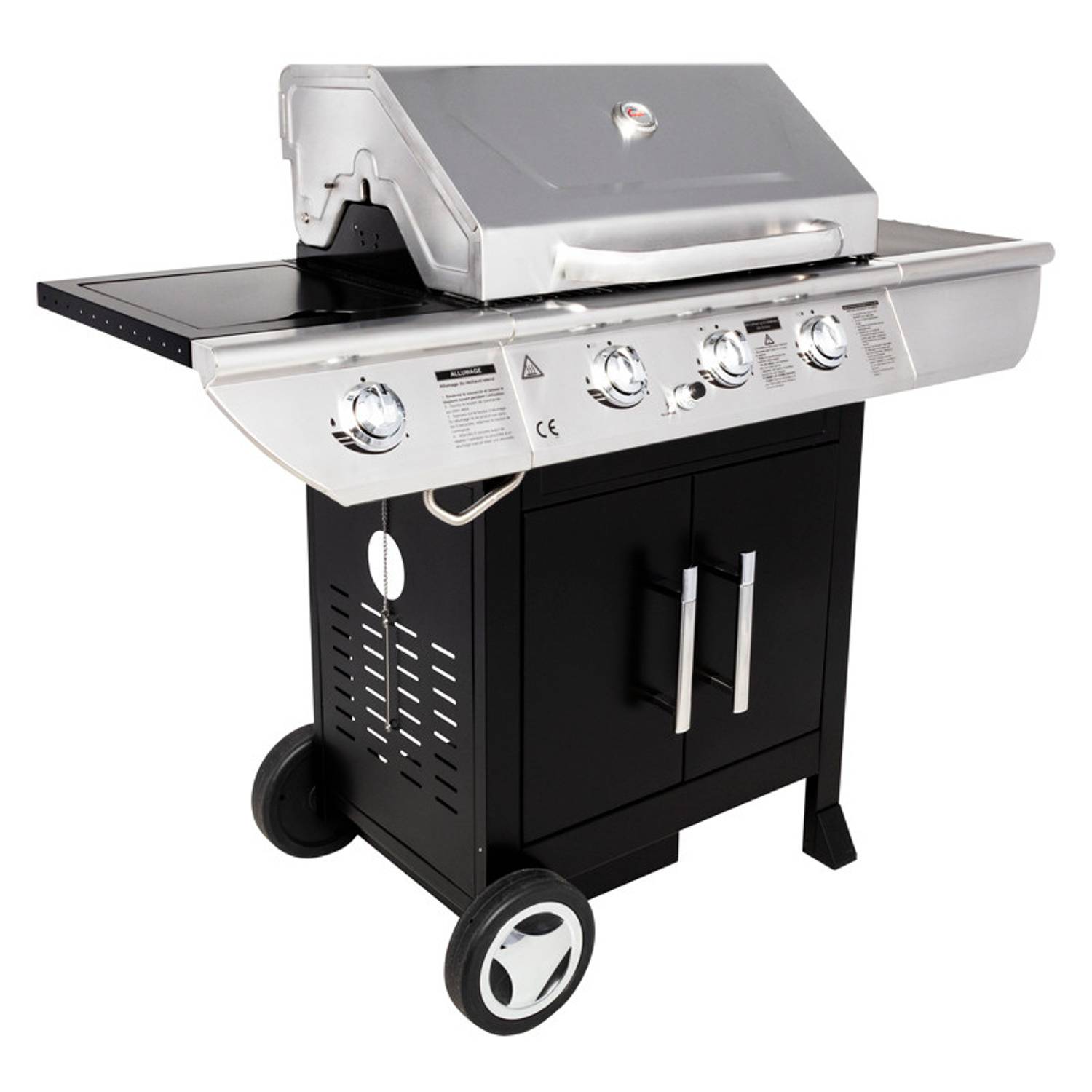 Somagic - Barbecue au gaz BALTIMORE - 3 brûleurs 10,5kW + réchaud - SOMAGIC - Image 3