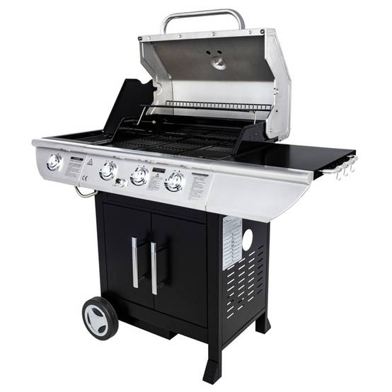 Somagic - Barbecue au gaz BALTIMORE - 3 brûleurs 10,5kW + réchaud - SOMAGIC - Image 4
