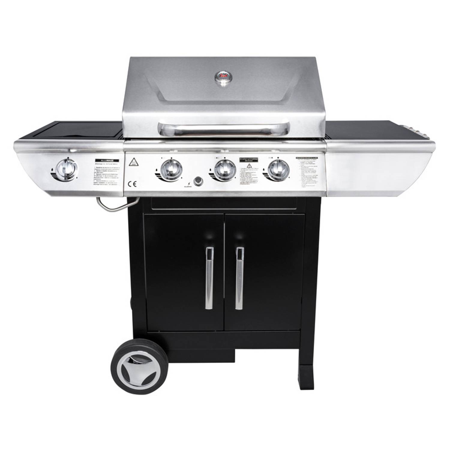 Somagic - Barbecue au gaz BALTIMORE - 3 brûleurs 10,5kW + réchaud - SOMAGIC - Image 2