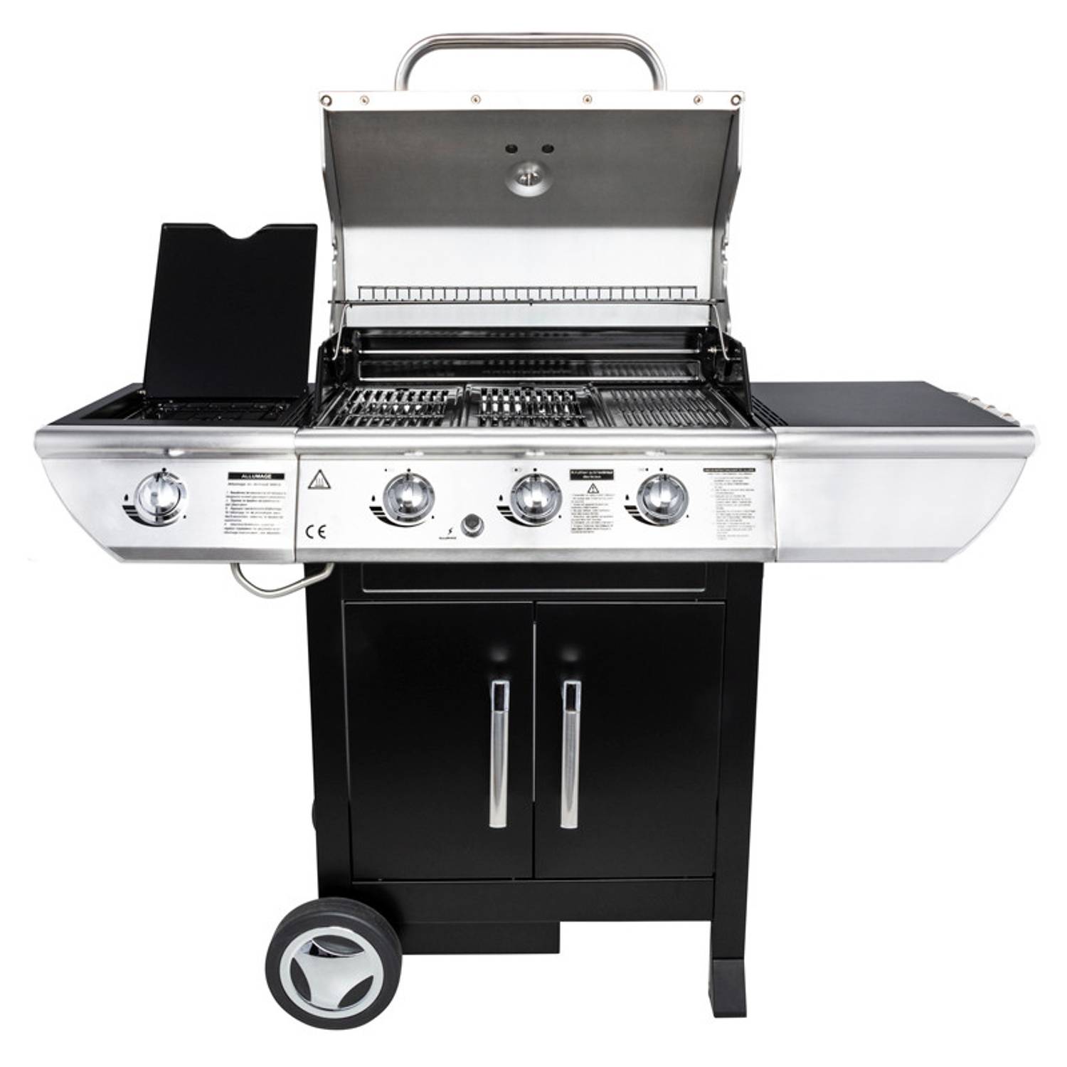 Somagic - Barbecue au gaz BALTIMORE - 3 brûleurs 10,5kW + réchaud - SOMAGIC - Image 5