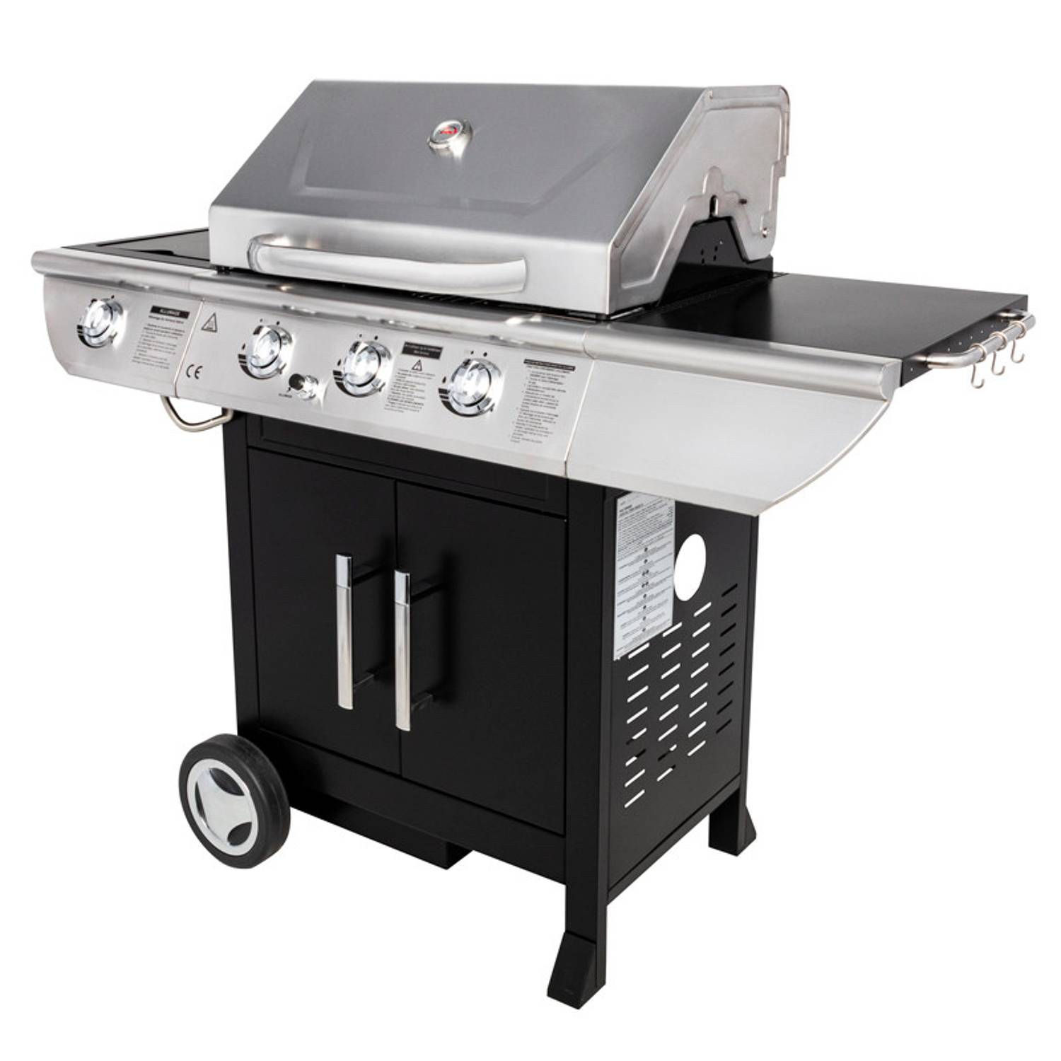 Somagic - Barbecue au gaz BALTIMORE - 3 brûleurs 10,5kW + réchaud - SOMAGIC