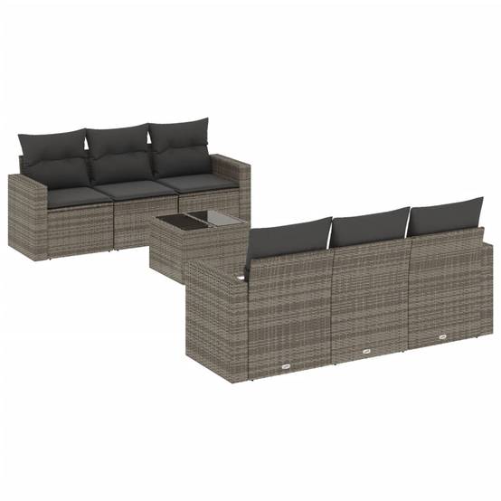 ComfortXL - Salon de Jardin Bas 6 Places avec Rangement Intégré en Résine Tressée Grise et Table pour Jardin – ComfortXL Outdoor Living - Image 2