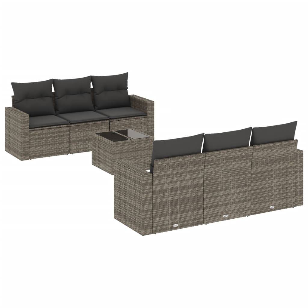 ComfortXL - Salon de Jardin Bas 6 Places avec Rangement Intégré en Résine Tressée Grise et Table pour Jardin – ComfortXL Outdoor Living - Image 2