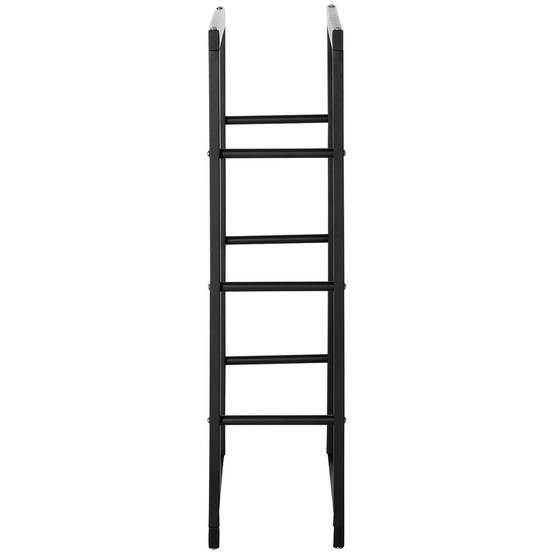 Range bûches Etagère porte bois de cheminée porte-bûches design contemporain charge max. 100 Kg dim. 60L x 25l x 100H cm métal noir - Image 9