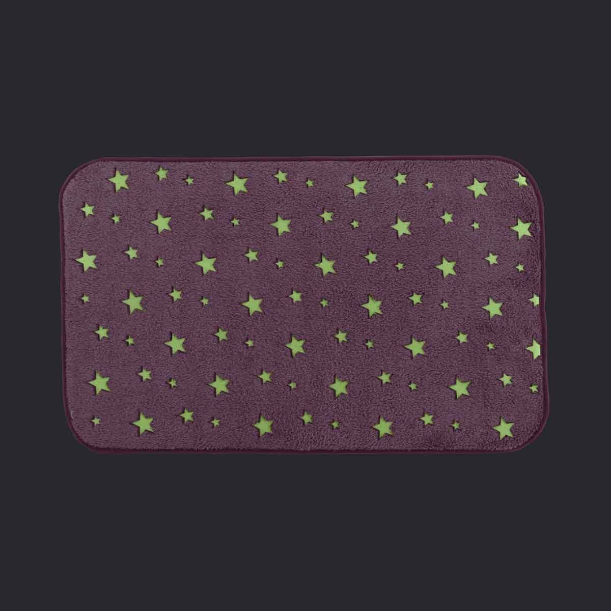 Tapis Enfant Déco "Fluo Night" 50x80cm Fuchsia - Image 2
