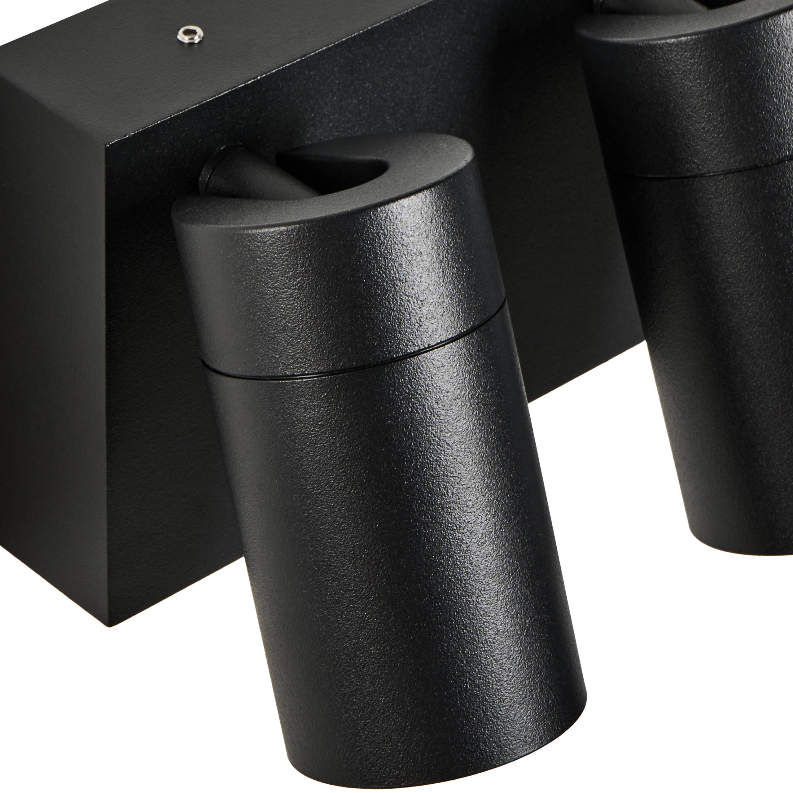 Beliani - Lampe murale pour l'extérieur Aluminium Noir HOLMS - Beliani - Image 7