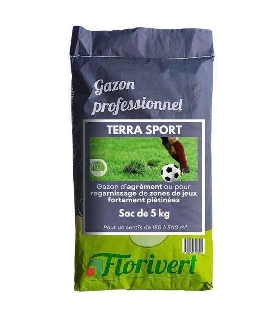 Gazon sport jeux Terra Sport 5 kg, résistance au piétinement et établissement rapide - Florivert 1206459 - Image 1