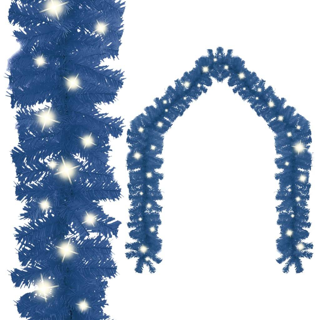 Guirlande de Noël Lumineuse PVC Décoration Fêtes 150 LED Bleu 10 m – ComfortXL Outdoor Living - Image 1