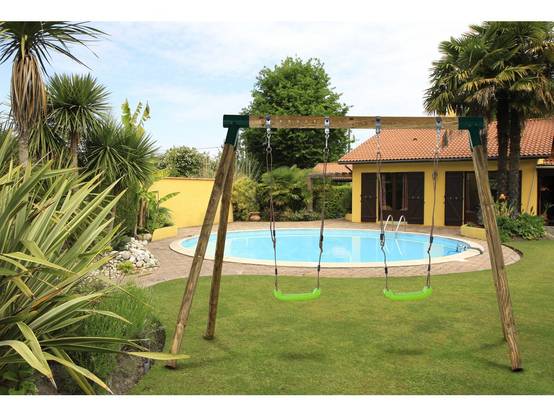 Portique Bois "eden" - Avec 2 Balançoires. -habitat Et Jardin - Image 2