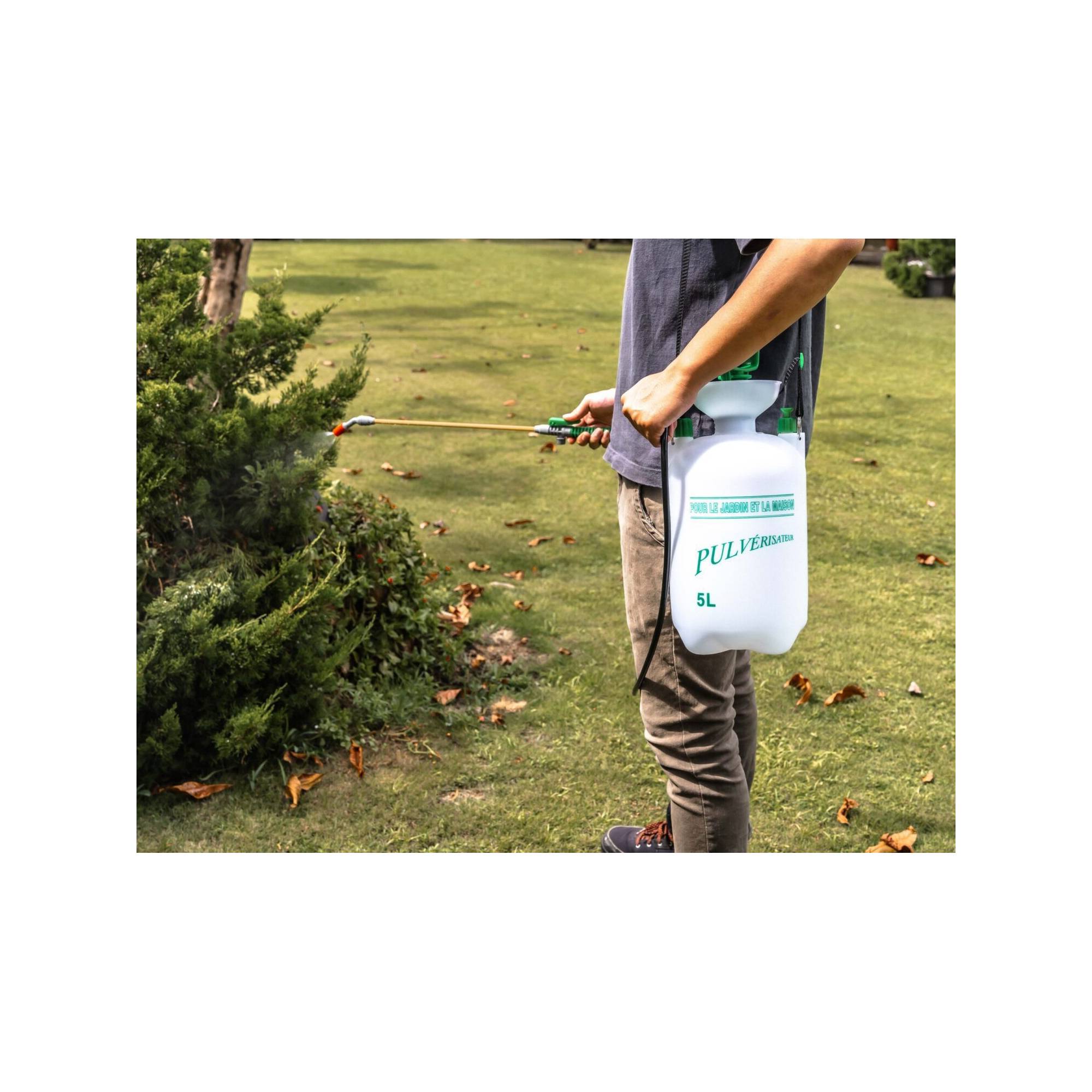 Pulvérisateur à pression - Suan - Pour le jardin - Sangle de portage inclus - Contenance : 5000 ml - Image 2