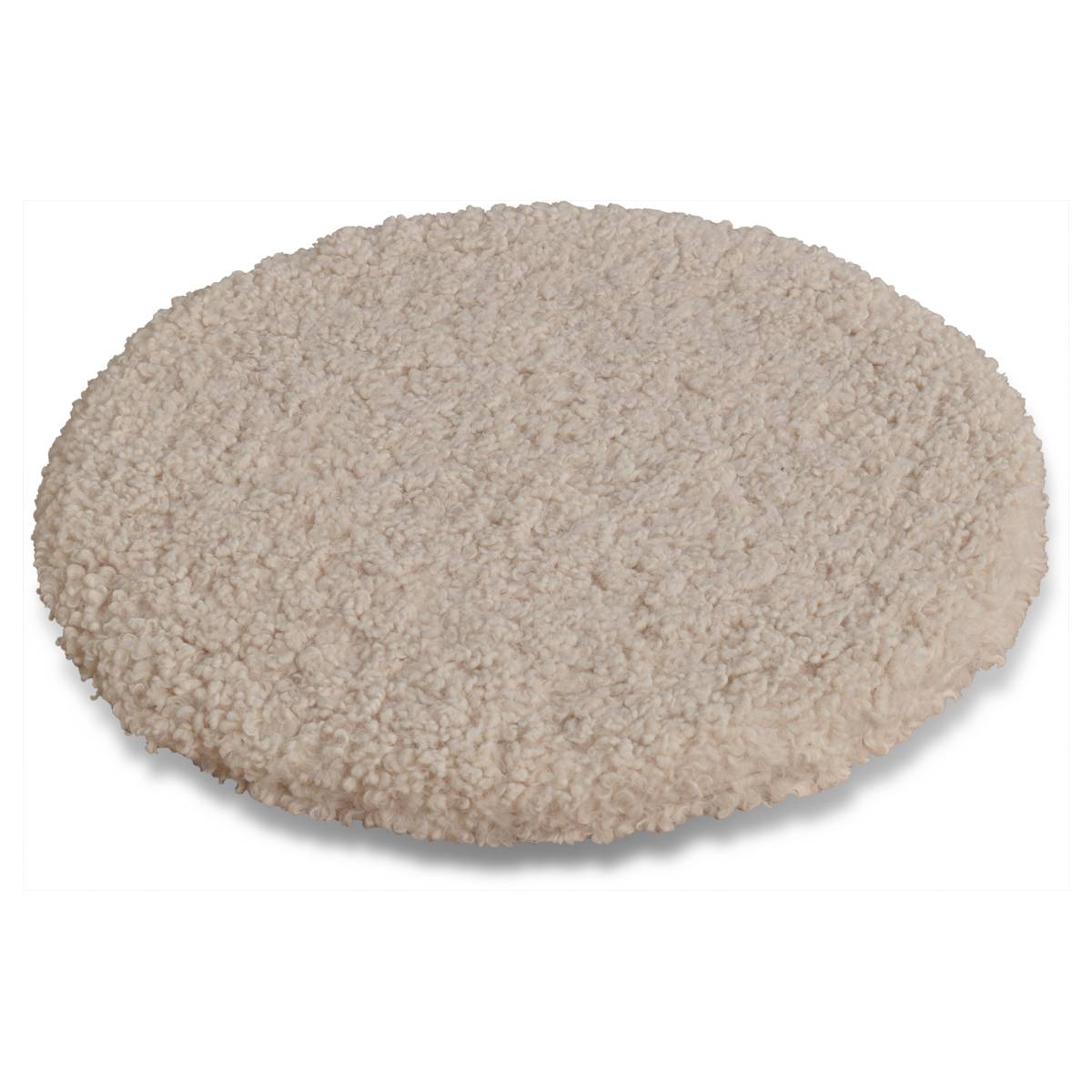 Opjet - Galette de chaise ronde en tissu bouclette - OPJET - Polyester - Naturel - Image 2