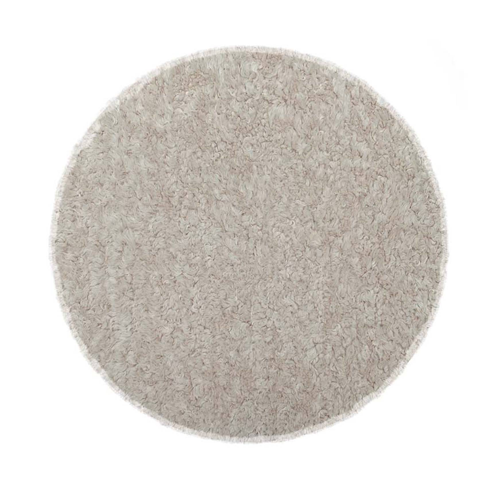 Opjet - Galette de chaise ronde en tissu bouclette - OPJET - Polyester - Naturel - Image 1