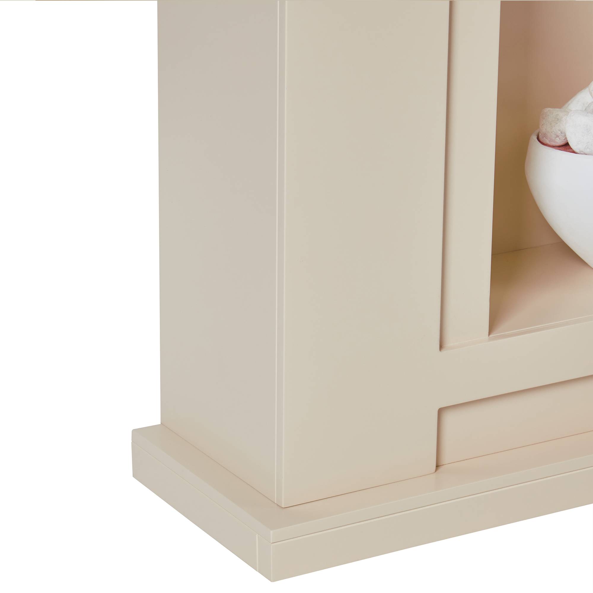 Beliani - Chauffage de cheminée électrique MDF Beige SAHARA - Beliani - Image 9