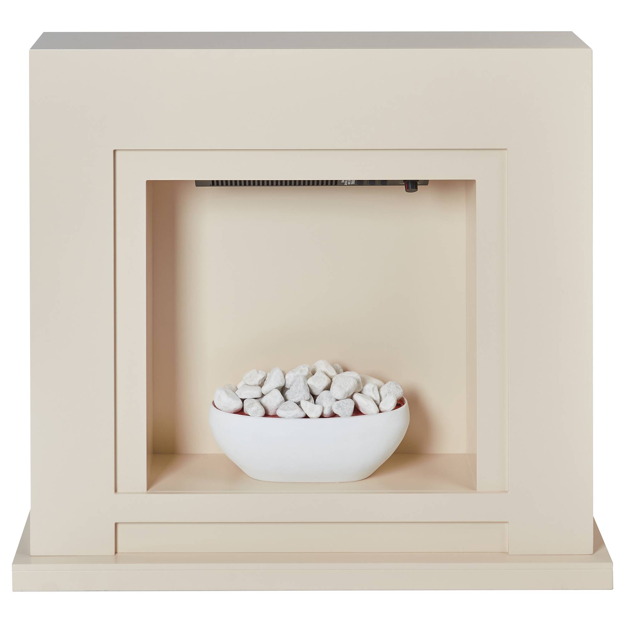 Beliani - Chauffage de cheminée électrique MDF Beige SAHARA - Beliani - Image 2