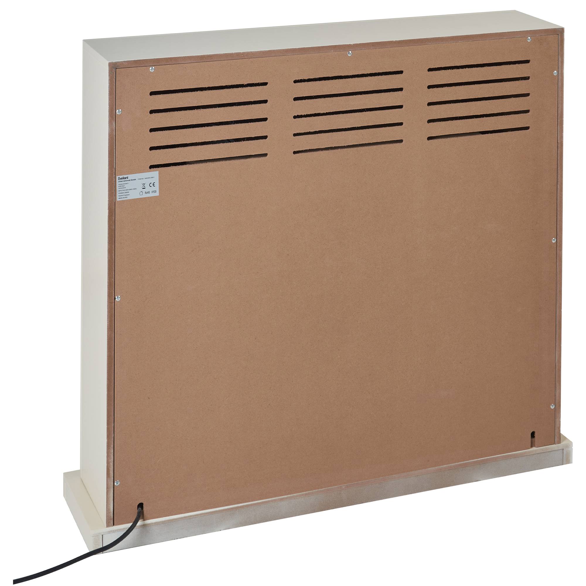 Beliani - Chauffage de cheminée électrique MDF Beige SAHARA - Beliani - Image 5