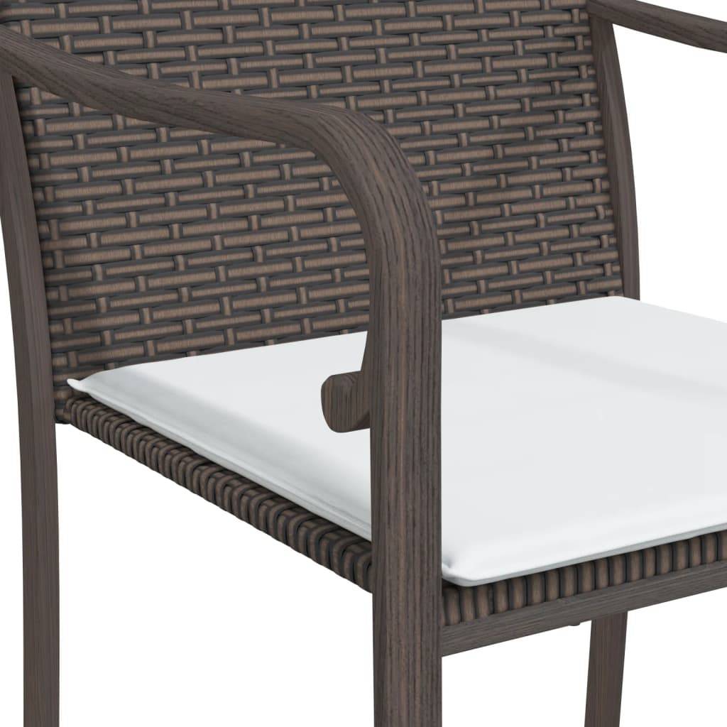 ComfortXL - Set bistrot de jardin 2 personnes résine tressée table verre balcon Marron – ComfortXL Outdoor Living - Image 7