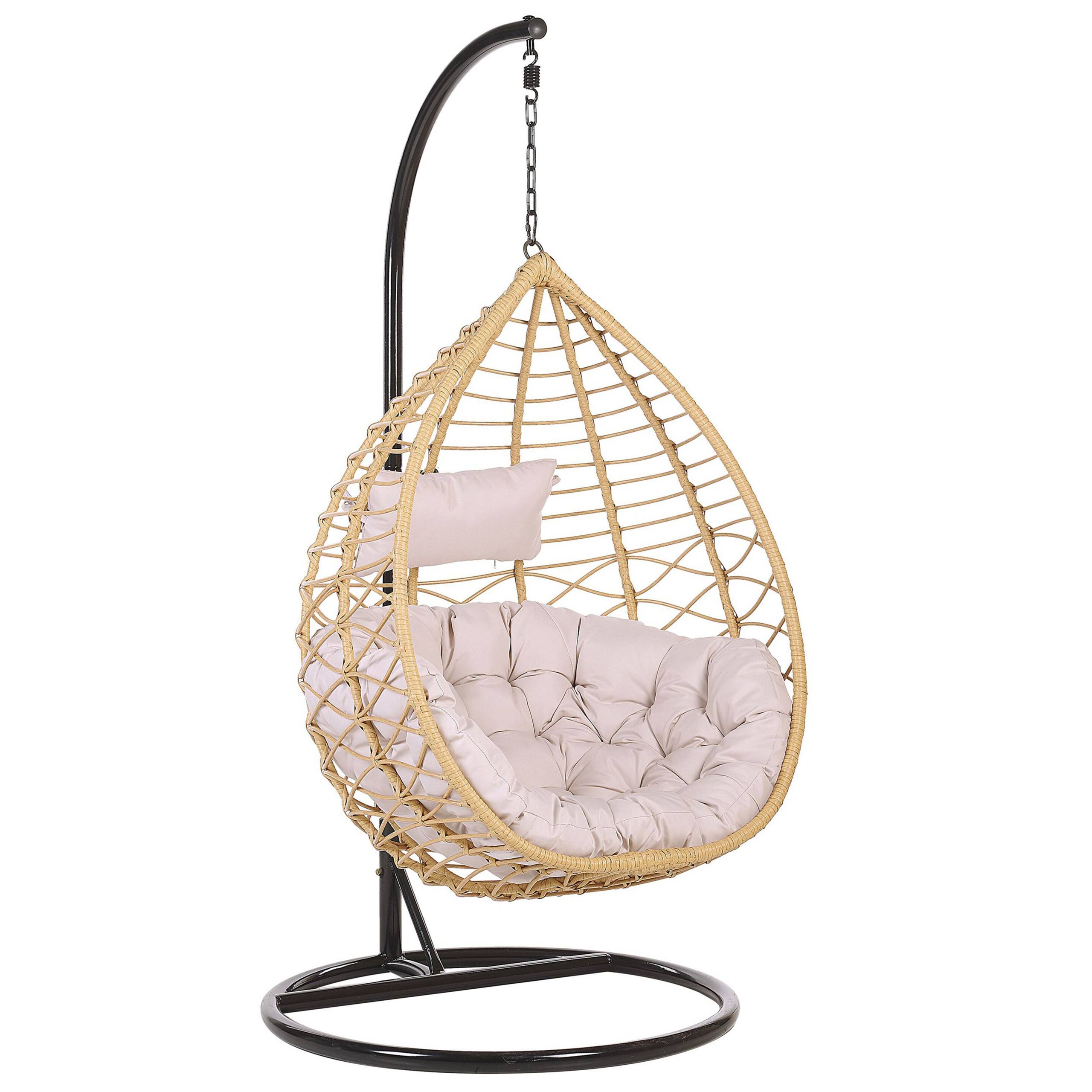Beliani - Chaise porte-à-faux Polyrotin Naturel ARSITA - 97x97x199- Beliani - Image 2