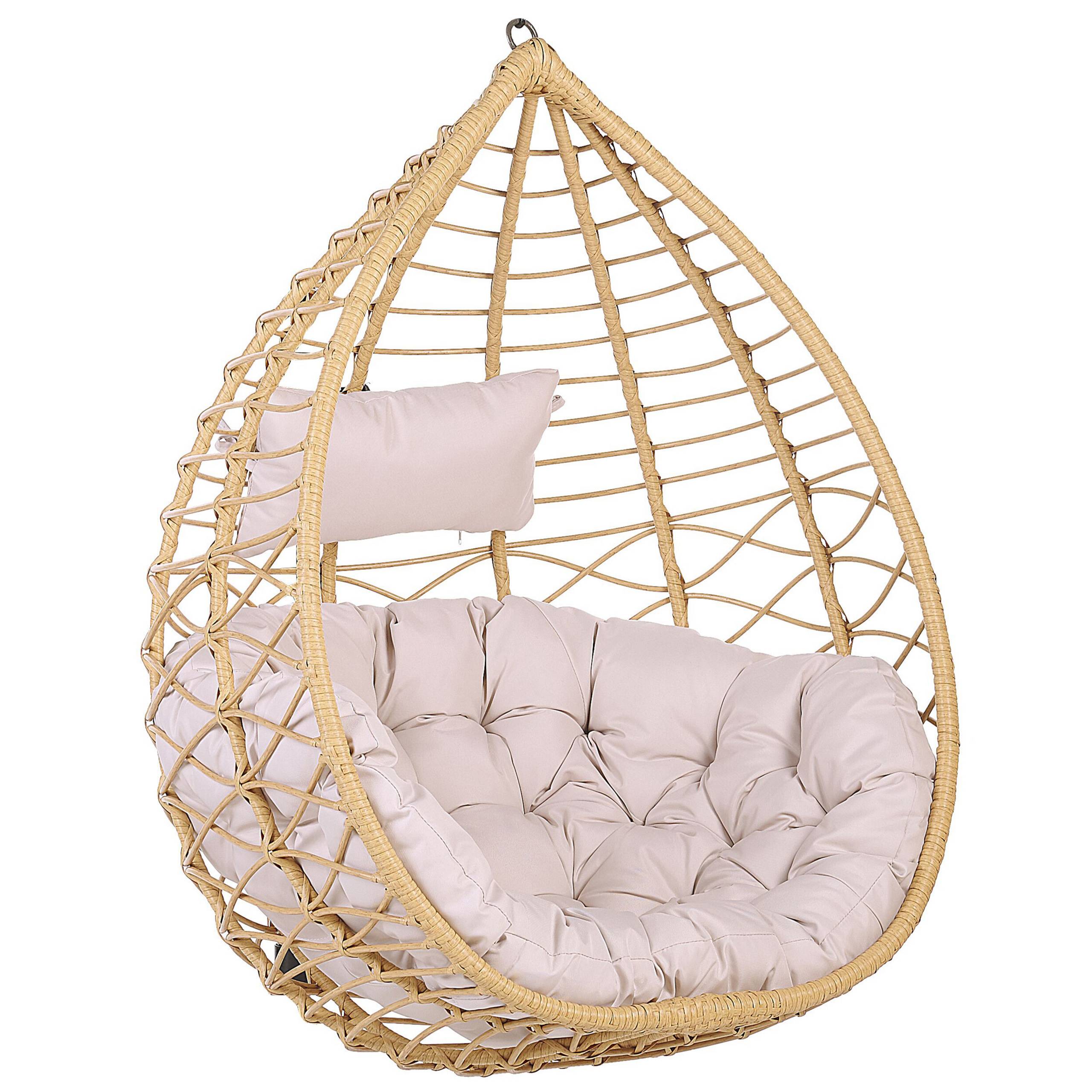 Beliani - Chaise porte-à-faux Polyrotin Naturel ARSITA - 97x97x199- Beliani - Image 5