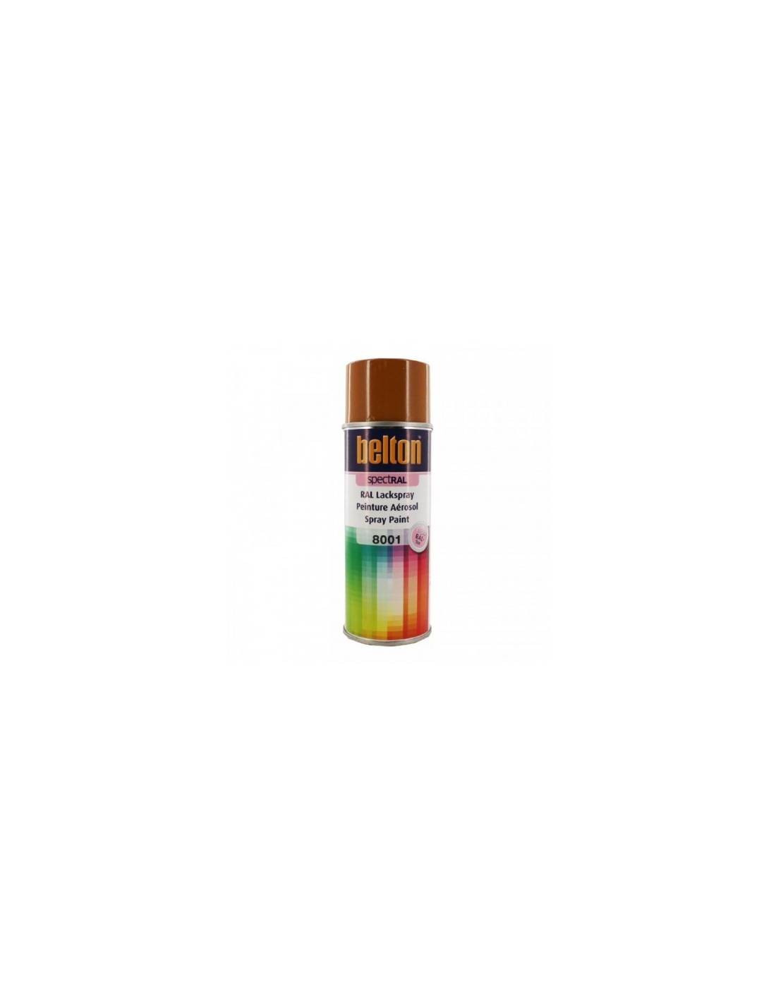 Peinture Aérosol Spectral Brillant 400ml Ral 8001 Brun Terre De Sienne - Belton Auto-k
