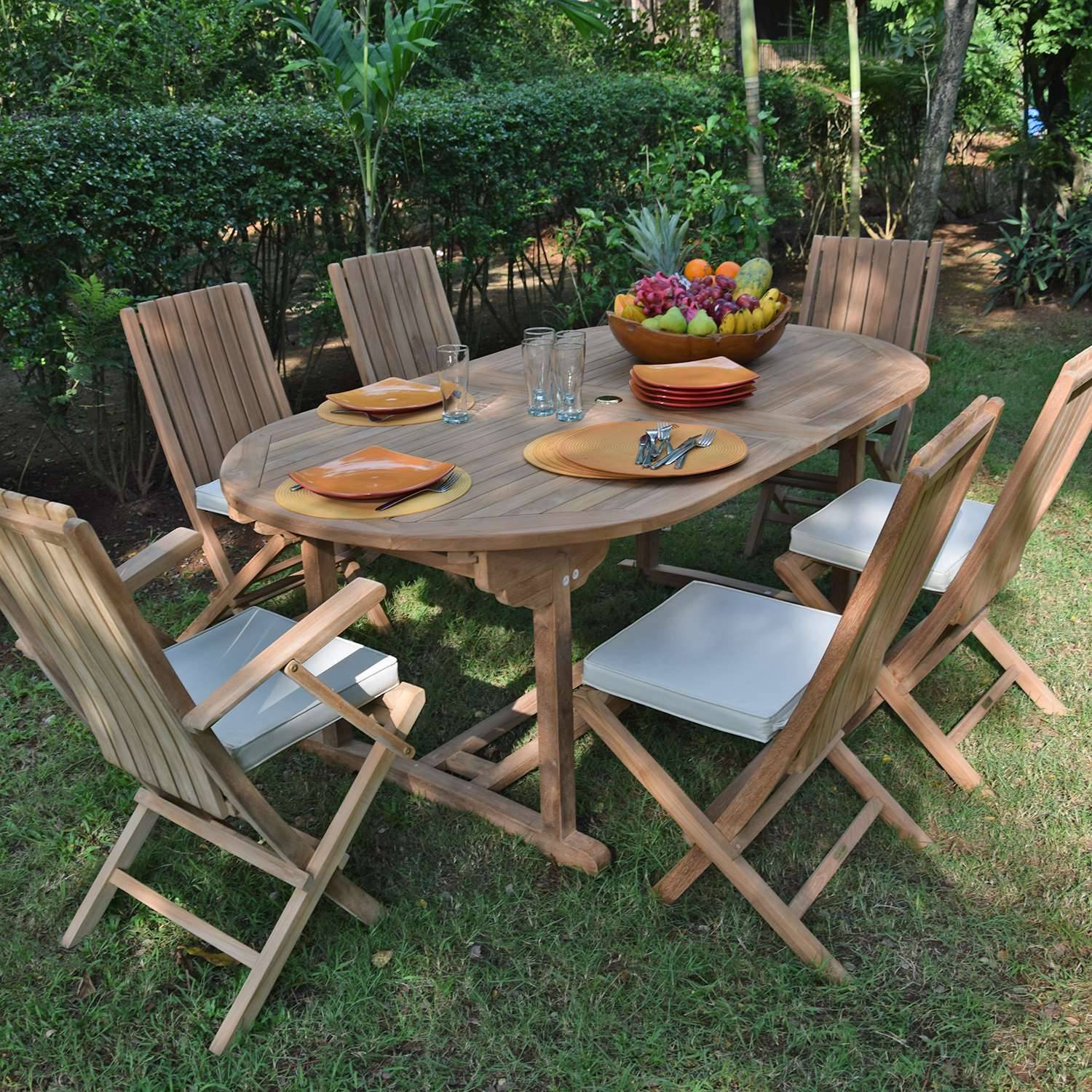 Teck'Attitude - Salon de jardin en teck massif Samora, 10 places - TECK'Attitude - Image 3
