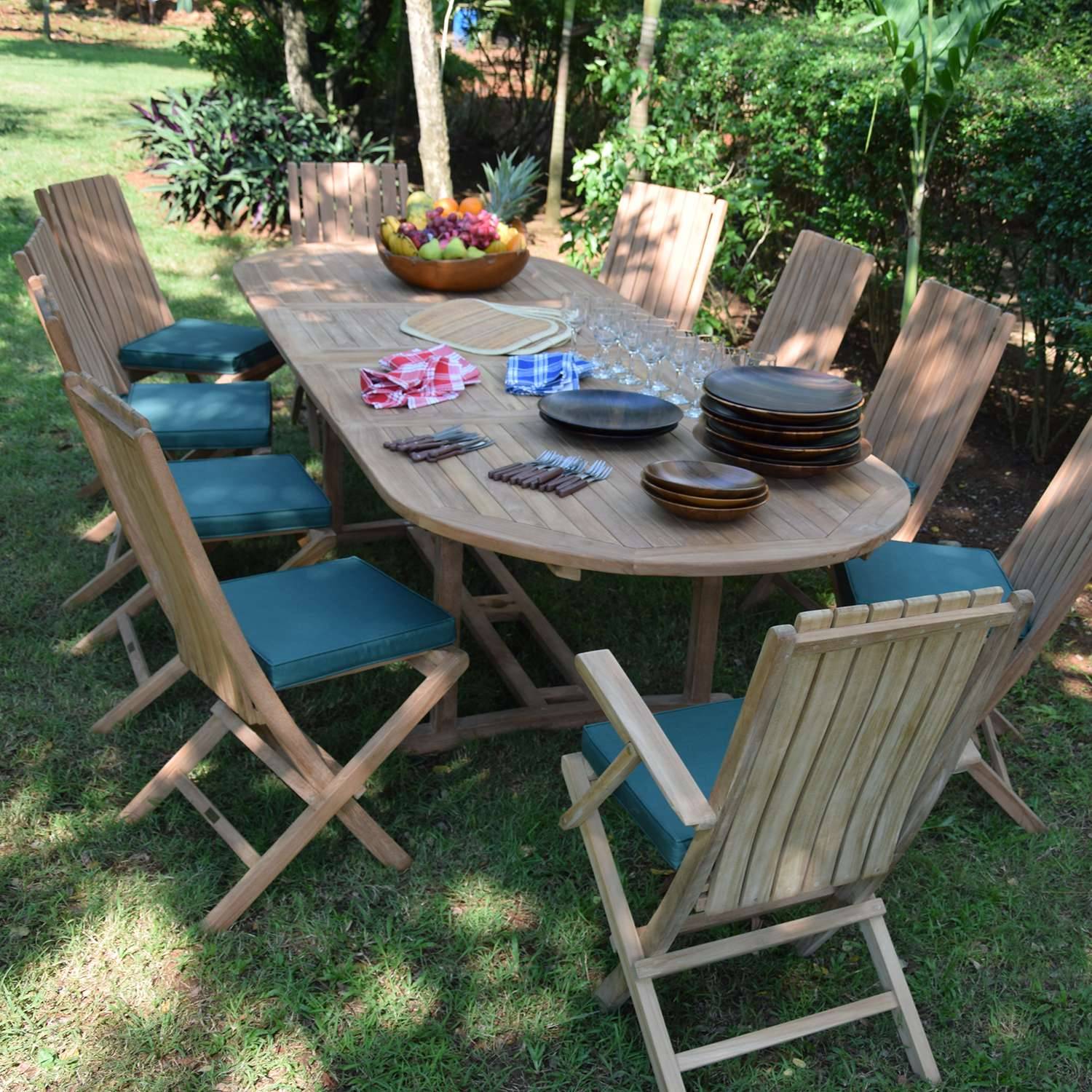 Teck'Attitude - Salon de jardin en teck massif Samora, 10 places - TECK'Attitude - Image 2
