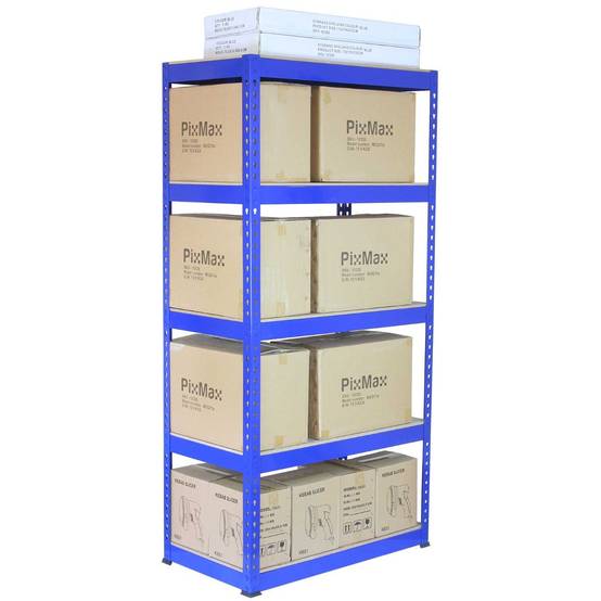 Monstershop - 2 x Rayonnages T-Rax Bleu en Métal 75 x 150 x 30 cm - Image 5
