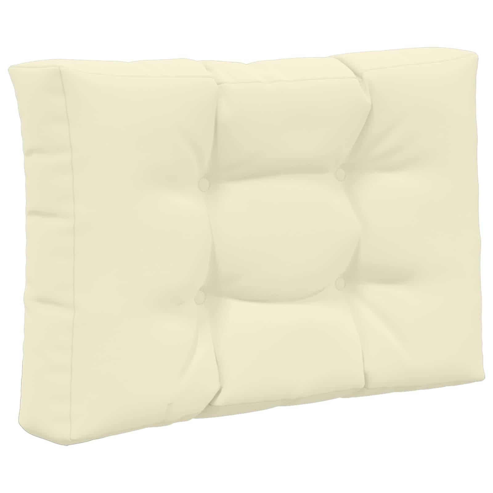 Lot de 3 coussins de canapé polyester crème 60 x 60 x 8 cm, poids:3.74kg - PANGIVO - Image 5