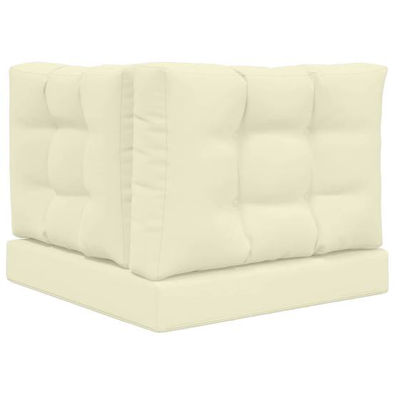 Lot de 3 coussins de canapé polyester crème 60 x 60 x 8 cm, poids:3.74kg - PANGIVO - Image 7