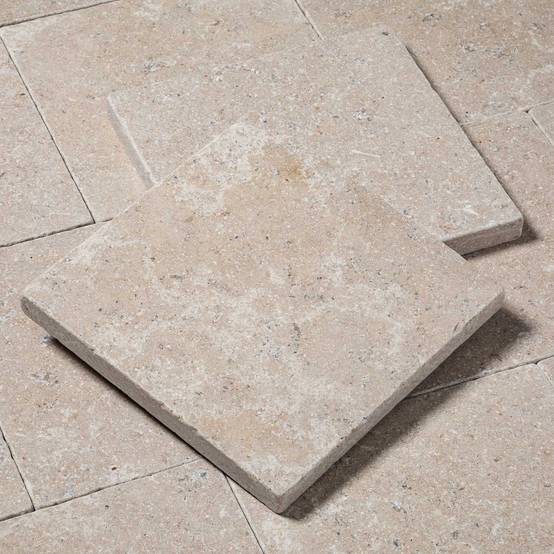 Pavé Pierre d'Egypte Beige 20x20x2 cm (vendu au m² - 25 pavés/m²) - RO'MA NATURE - Image 5