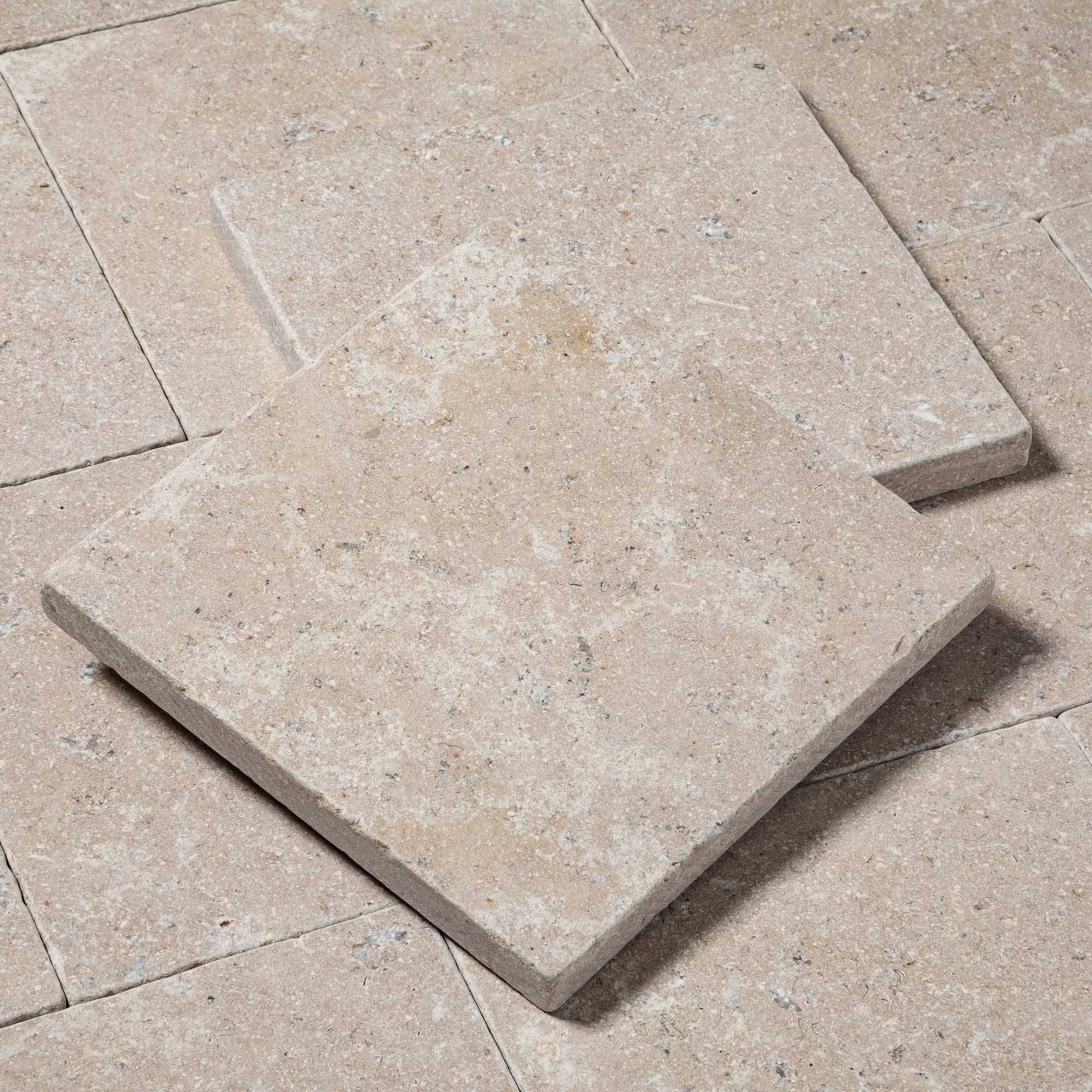 Pavé Pierre d'Egypte Beige 20x20x2 cm (vendu au m² - 25 pavés/m²) - RO'MA NATURE - Image 5