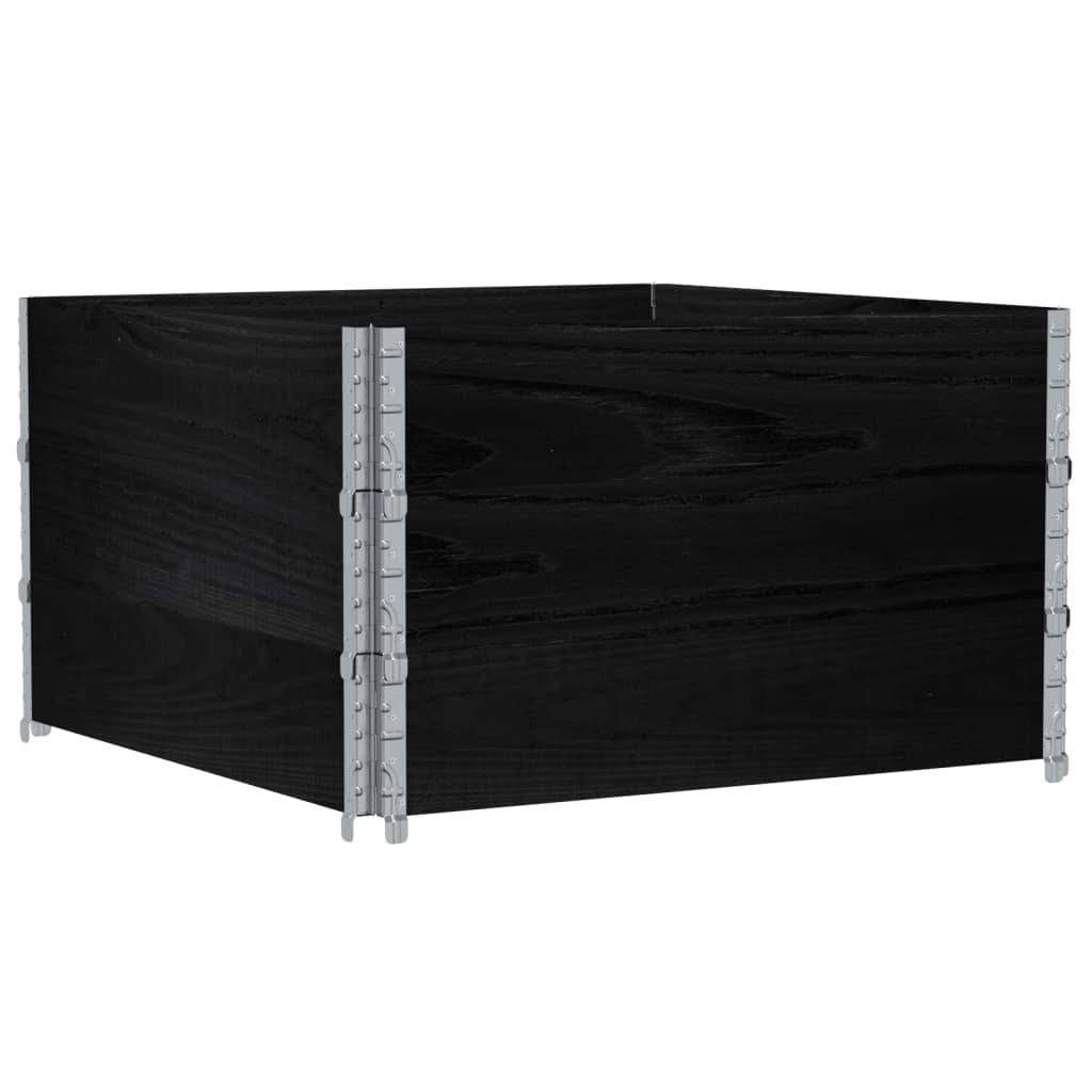 ComfortXL - Carré Potager Haut Design Modulable en Pin Massif – Jardinière Cube Empilable pour Terrasse – 100cm Noir – ComfortXL Outdoor Living - Image 5