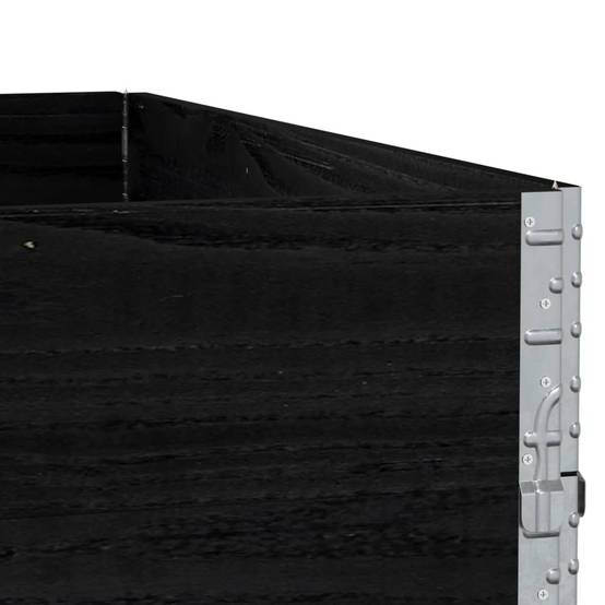 ComfortXL - Carré Potager Haut Design Modulable en Pin Massif – Jardinière Cube Empilable pour Terrasse – 100cm Noir – ComfortXL Outdoor Living - Image 7