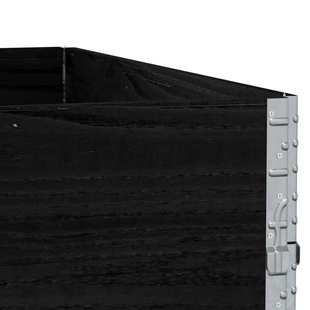 ComfortXL - Carré Potager Haut Design Modulable en Pin Massif – Jardinière Cube Empilable pour Terrasse – 100cm Noir – ComfortXL Outdoor Living - Image 7