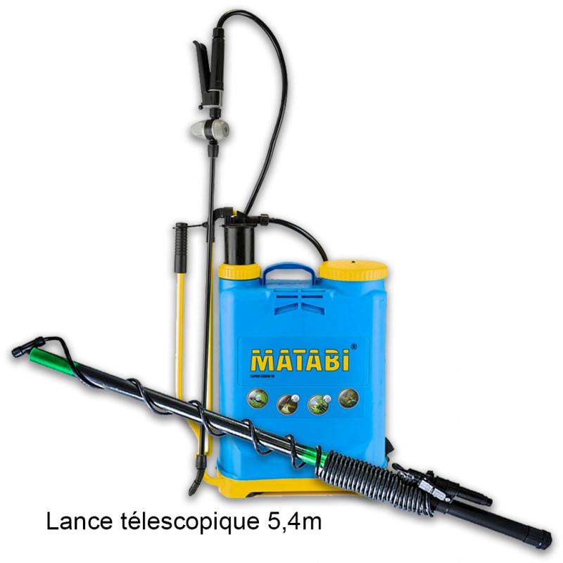 Matabi - Pack Pulvérisateur Super Green 12 - 12L MATABI + Lance télescopique 5,4m MATABI - Image 1